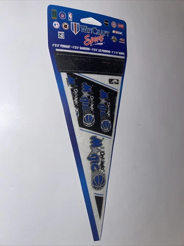 Orlando Magic Vintage Mini Felt Pennant 4" x 10" Wincraft sports Shaq Penny Cover