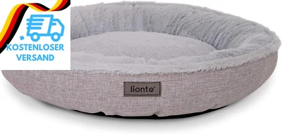BESUCHE DEN LIONTO-STORE Lionto Hundekörbchen Rund in Donut-Form, Ø 55 Cm, Heimtierkissen Für Hunde & Kat