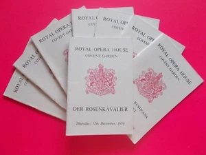 ROYAL OPERA HOUSE COVENT GARDEN PROGRAMME x 8 - 1959, 1960 & 1961 **LIKE NEW - Picture 1 of 6