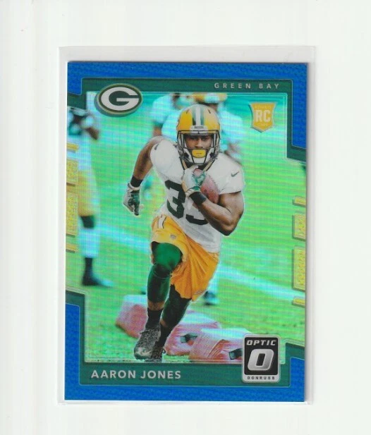 2017 Donruss Optic Rookies Blue Prizm /149 Aaron Jones #135 Rookie RC