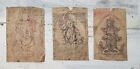 Mongolian Tibetan Set of 3 Drawings Sketch on Paper Goddesses 