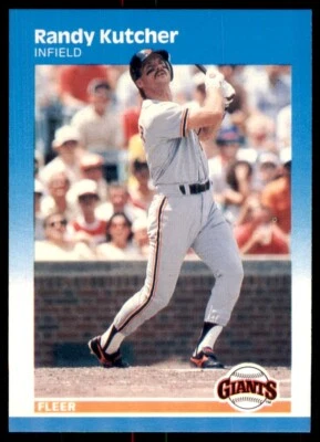 1987 Fleer Randy Kutcher Rookie . San Francisco Giants #276 - Image 1 of 2