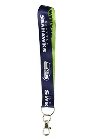 Seattle Seahawks 1 Inch Key Strap Key Lanyard NFL Football Key Chain NEW Cover