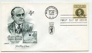 1136 4c Ernst Reuter, Artmaster, FDC - Picture 1 of 1