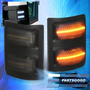 For 08-16 Ford F250 F350 LED Tow Mirror Signal Lights Smoked Lens LH RH Pair Set - Picture 1 of 4