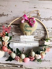 FUORI PORTA GHIRLANDA PASQUA - personalizzabile 30 cm diametro