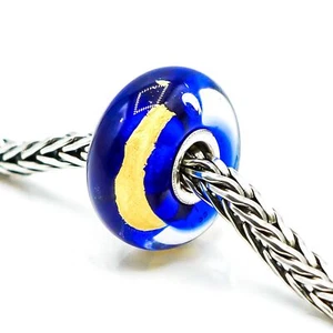 TROLLBEADS Charm in argento sterling con perline chakra della gola con oro 22 carati - Foto 1 di 5