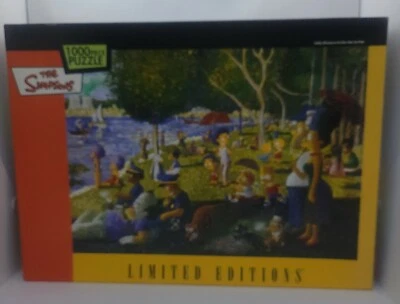 THE SIMPSONS ~ 1000 Piece Puzzle ~ Limited Edition ~ Sunday Afternoon ~ RoseArt  - Image 1 of 4