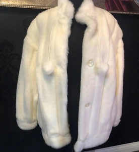 MARVIN RICHARDS WHITE FUR WHITE SIZE MEDIUM - Picture 1 of 6