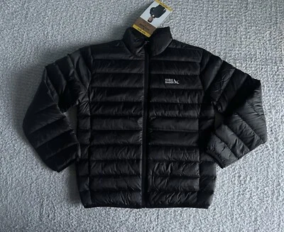 Chaqueta acolchada ligera Eddie Bauer Puffer para niños talla mediana 7-8 negra 650 plumón Foto 1 de 4