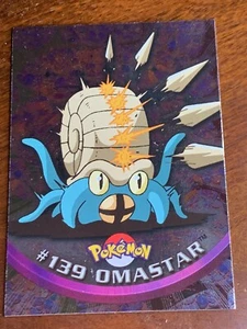 2000 Topps Pokemon TV #139 Omastar Foil Animation Series 3 FREE COMBINED SHIP - Picture 1 of 2