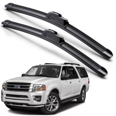 Гибридные силиконовые щетки стеклоочистителя ветрового стекла J-HOOK для Ford Expedition 2007-2017 годов выпуска - Изображение 1 из 4