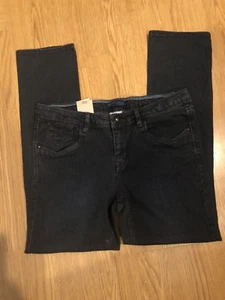 Levis Girl's plus size 12 1/2 slim straight leg jeans black bird NWT - Picture 1 of 12