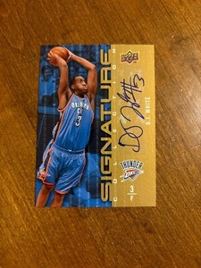 D.J. White 2009-10 Upper Deck Signature Collection Auto #138 Thunder