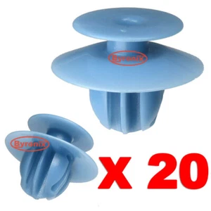 20 WHEEL ARCH CLIPS FOR MITSUBISHI L200 TRITON EXTERIOR PLASTIC FENDER TRIM BLUE - Picture 1 of 1