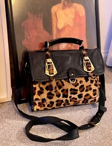 Real Leather Ponyhair Satchel from ASOS Design - Picture 1 of 7