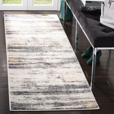 Safavieh Adirondack LIGHT GREY / BLACK 2' 6" X 8' Runner - ADR201F-28 - Image 1 of 3