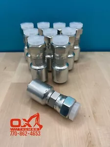 10 Parker Style 10643-10-10 Hydraulic Hose Crimp Fittings 5/8” Hose X 5/8” JIC - Picture 1 of 4