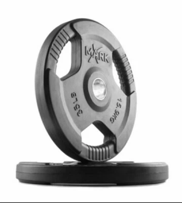 Juego de placas de pesas olímpicas XMark Tri-Grip 210 libras Foto 1 de 3