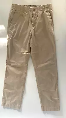 Pantalón Polo Ralph Lauren Niños Talla 12 Sarga Recta Frente Plano Caqui Cintura Elástica Foto 1 de 4