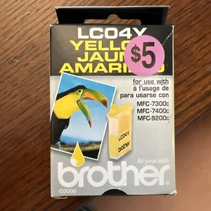 Brother Cartuccia Inkjet, LC04Y Inchiostro Giallo Nuovo Con Scatola - Foto 1 di 7