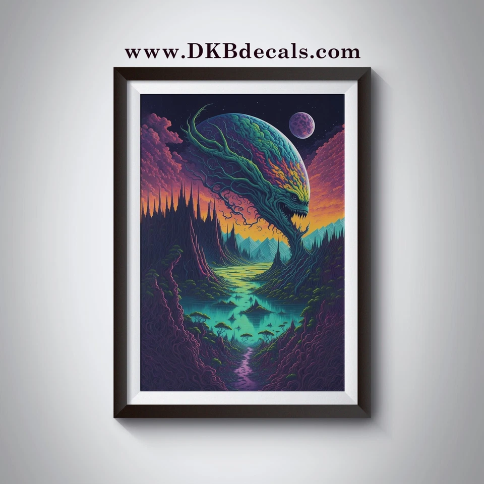 Surreal Psyprints - Trippy Psychedelic Poster Designs - Various Sizes Available - Image 1 of 1