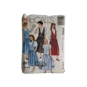 Vintage UNCUT McCall's 4350 Misses 10 12 14 Pullover und Petticoat Muster - Bild 1 von 3