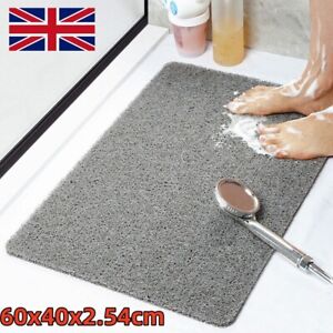 Hydro Wonder Super Comfy Shower Mat that Never Stains or Blocks Your Drain Grey