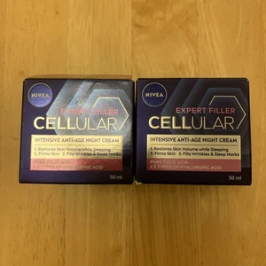 2 x NIVEA Hyaluron Cellular Filler Anti-Age Night Cream, Anti Ageing Cream 50ml - Picture 1 of 1