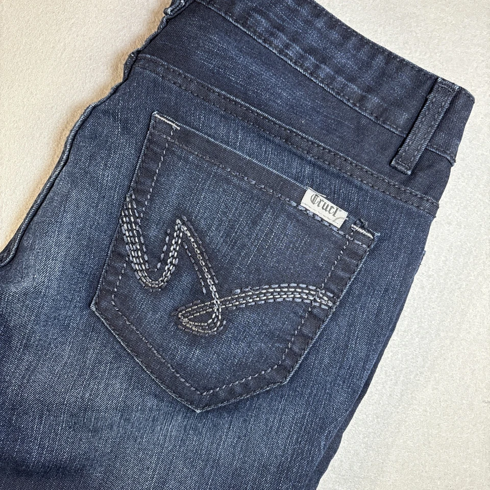 Jeans Cruel Girl 30/9R (32x33) Azul Bootcut Calce Relajado Western Rodeo Denim Usados en Excelente Condición Foto 1 de 4