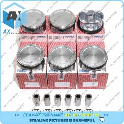 Juego de 6 pistones y anillos STD 3,2 L T6 L6 para Volvo XC60 XC70 S80 XC90 V70 B6324S 3,2 L T6 L6 Foto 1 de 4