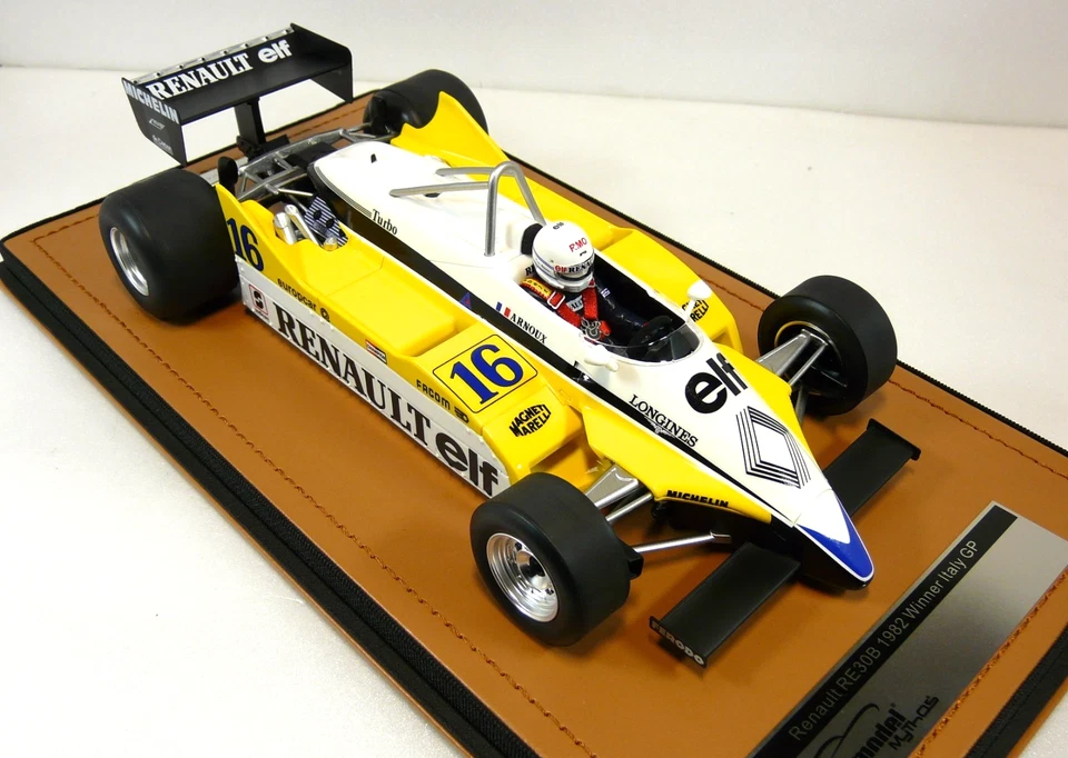 RENAULT RE30B F1 Italy GP 1982 Arnoux WINNER  Plexi display  LTD TECNOMODEL 1:18 - Immagine 1 di 4