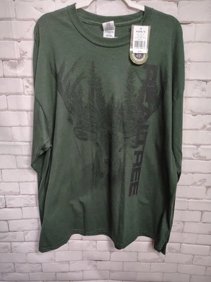 Realtree XxL Mens Long sleeve Shirt Deer Trees Forest Green NWT - Image 1 of 4