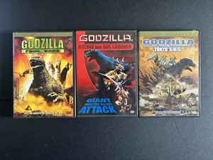 Godzilla DVD Lot Tokyo SOS Final War Movie He’s & King Ghidorah - Picture 1 of 3
