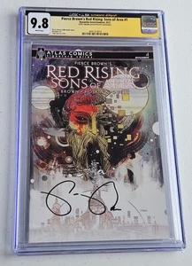 Pierce Brown's RED RISING Sons Of Ares #1 | CCG/JSA 9.8 | Auto Dynamite originale - Foto 1 di 3