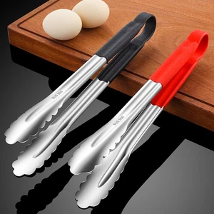 Pinzas para servir buffet seguras de acero inoxidable para alimentos de grado alimenticio para cocina - Imagen 1 de 22