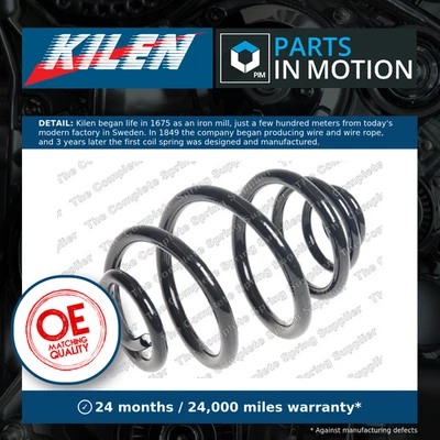 Coil Spring fits VAUXHALL CORSAVAN C 1.2 Rear 00 to 06 Suspension Kilen 424057 - Image 1 of 4