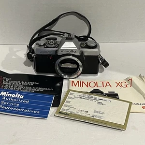 Vintage Minolta XG-7 SLR Film Camera Body Only Untested With Manuals - Picture 1 of 7