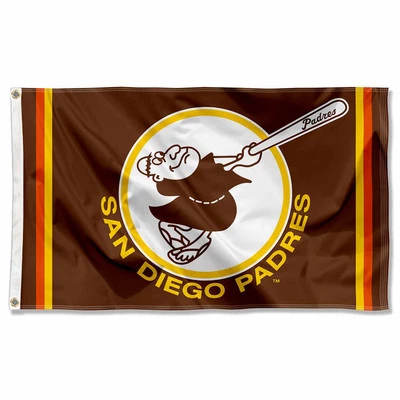 San Diego Padres Retro Vintage Throwback Banner Flag - Image 1 of 4