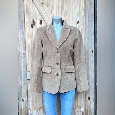 Chaqueta Blazer Boho Vintage St Johns Bay Tostada Lavable Gamuza~S~ Foto 1 de 4