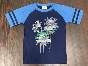 Boys Hanna Andersson Palm Trees Rash Guard Swim Shirt 130 8 Years - Picture 1 of 4