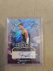 2025 LEAF SIGNATURE SERIES AQUATIC SP AUTO 1/1 GIANNIS ANTETOKOUNMPO BUCKS COME NUOVO! - Foto 1 di 24