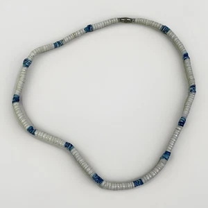 Weiße und Türkis Puka Muschel Halskette Strand Maritim Schmuck - Bild 1 von 3