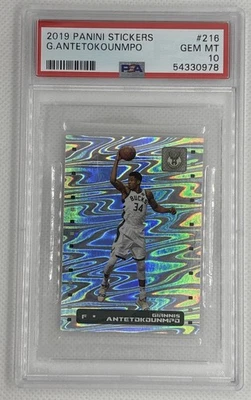 2019 Panini Sticker Giannis Antetokounmpo #216 PSA 10 Gem Mint 🌶️🥵 - Image 1 of 2