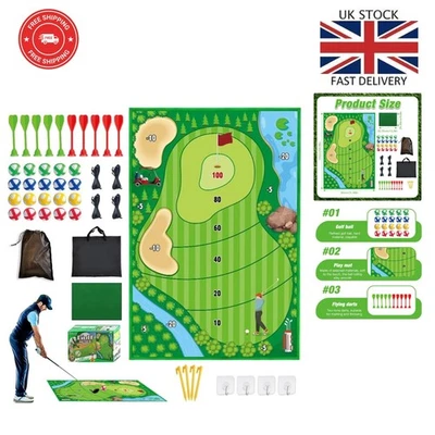 150 x 80 cm Golf Training Set - Includes Chipping Mat, 16 Balls & Accessories - Image 1 of 4