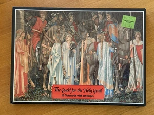 Museum Notecards, 10 Greeting Cards, Holy Grail, Tapestry Arthur, London NIP NWT - Picture 1 of 7