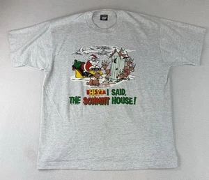 VTG 1990 Wildside Christmas Hey I Said The SCHMITT House T-Shirt Size XL Humor - Picture 1 of 8