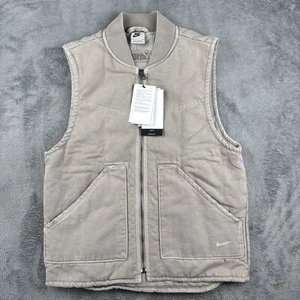 Nike Life Chaleco de Trabajo Acolchado M Vestido de Hierro Ligero Ore Para Hombres Cremallera Completa Calce Suelto - Imagen 1 de 12
