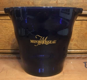 Monmousseau French Champagne Blue Acrylic Ice Bucket - Picture 1 of 7