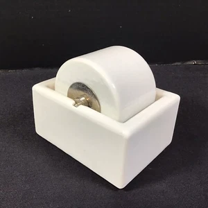 Vintage Sengbusch Ideal White Porcelain Stamp Moistener Milwaukee Wisconsin USA - Picture 1 of 8